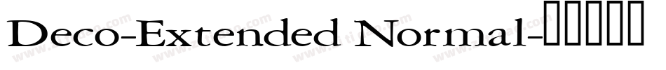 Deco-Extended Normal字体转换